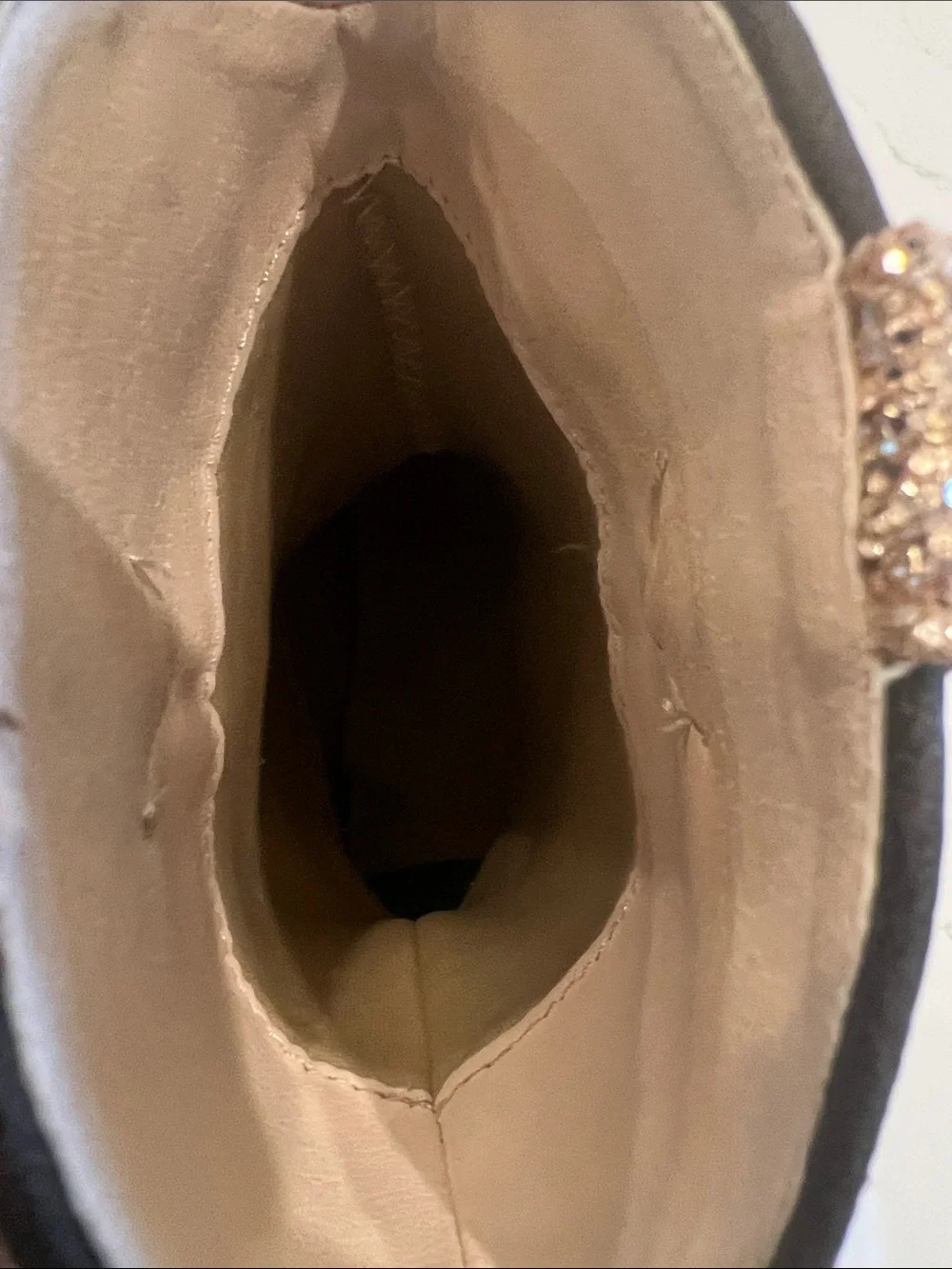 Girls/Youth Size 3 Cowgirl Boots~Rose gold/champagne glitter